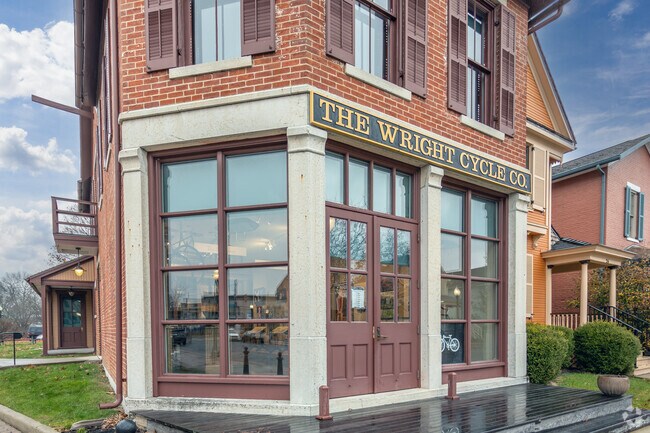 The Wright Cycle Co. building in Wright-Dunbar is listed as a National Historic Landmark.