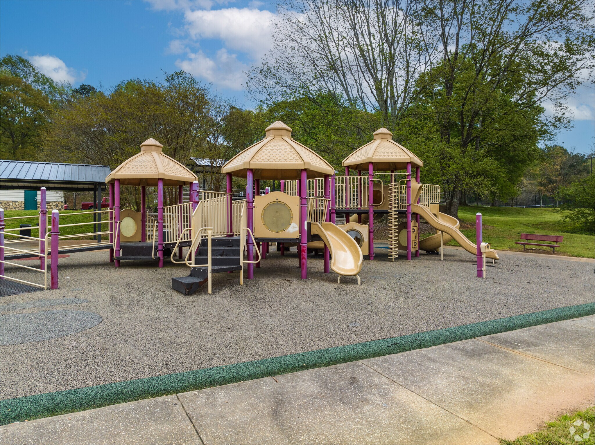 Little ones of Belvedere Park have fun on the playground at Shoal Creek Park II, Belvedere Park.