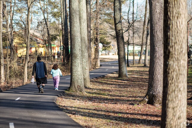 Watkins Park in Largo has many miles of paved trails as well as playgrounds and camping.