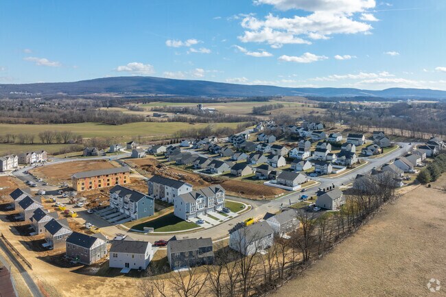 New Traditional townhouses and single-family homes are being built in new subdivisions on the outskirts of Waynesboro.