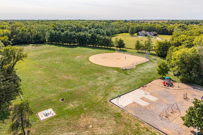 Mt. Zion Elementary School students have access to a large open green area to run and play.