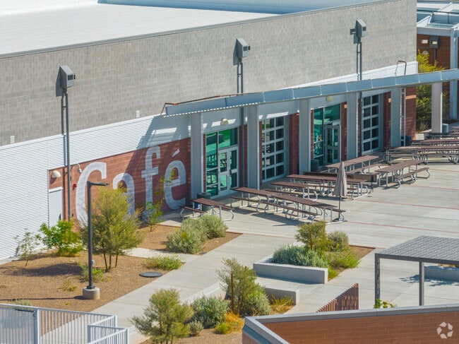 Students at McKemy Academy of International Studies have a great cafe to enjoy lunch at.