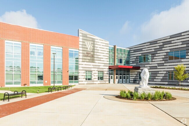 West Charlotte High School serves students in the Oakview Terrace district.