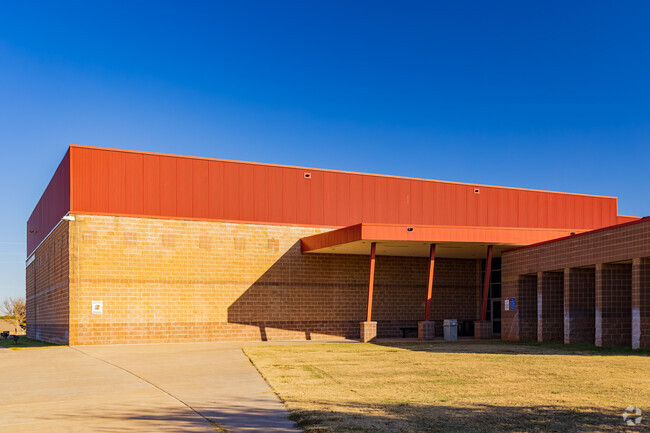 Here is the main entrance of Curtis Inge Middle School
