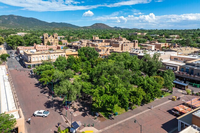 The Santa Fe Plaza and all it's liveliness is only minutes away from Vista Encantada.