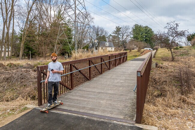 The East-West Trail provides people of Grand Rapids with a scenic path for walking and biking.