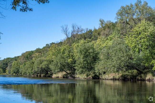 Archery Park sits alongside the Ea Claire River.