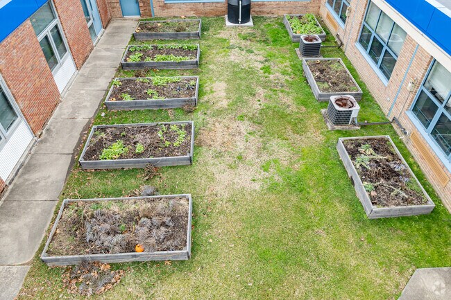 The student garden at Bakerfield Elementary is used to teach students about health and gardens.