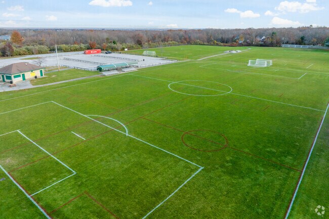 Huge soccer fields are perfect for your children to work on their skills in Wester Cranston.