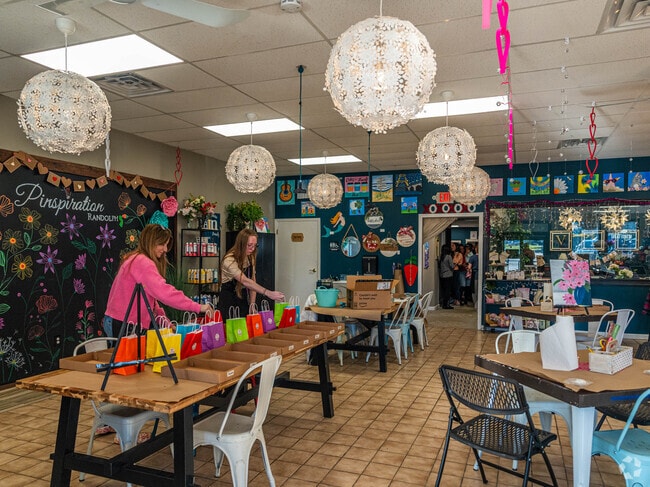 Pinspiration in Randolph is a great place to come for trendy crafts and art.