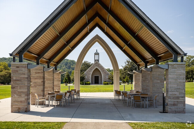 Pavilions Inside Lakeshore Park Between HGTV Overlook and Fort Loudoun Lake