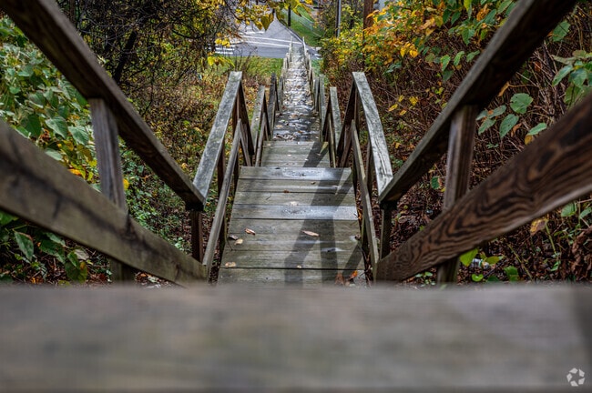Because of the hills in Duquesne Heights you will often find steep stairs to go up and down.