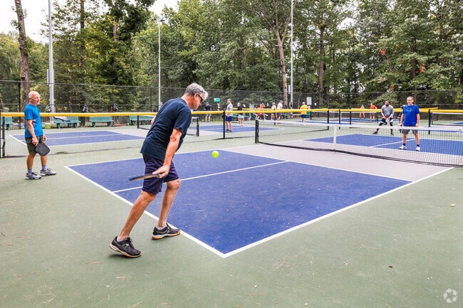 People play pickleball at Rockwood Park.