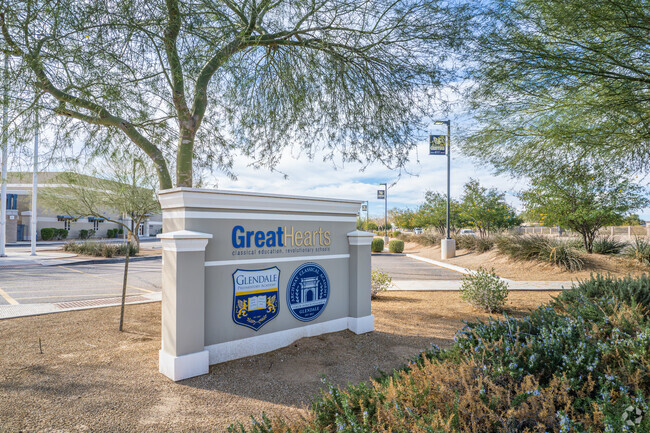 The monument sign greets you at Glendale Preparatory Academy in Peoria.