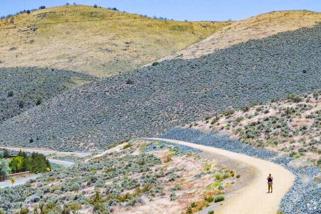 Clear Creek Trail in Stewart offers scenic paths for hiking and biking.