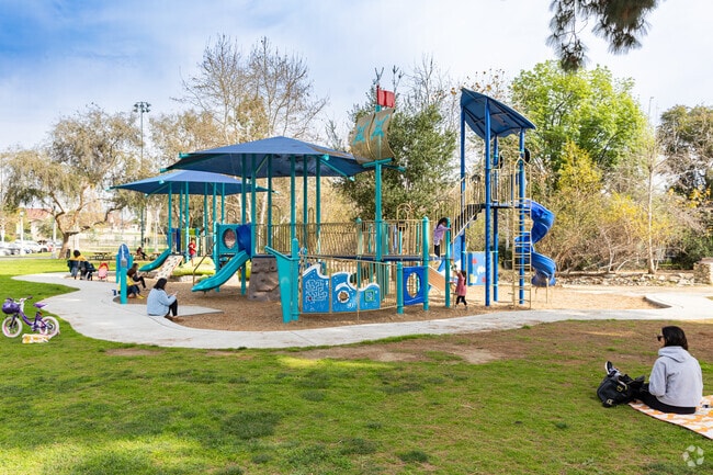 Vincent Lugo Park in San Gabriel features a big awesome playground.
