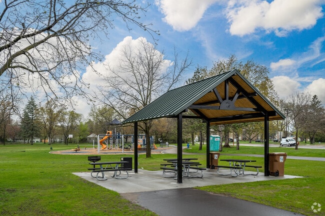 Enjoy a picnic under the pavilion at Broadway Park.