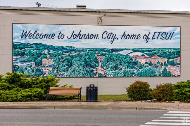 East Tennessee State University sits to the west of South Side Johnson City.