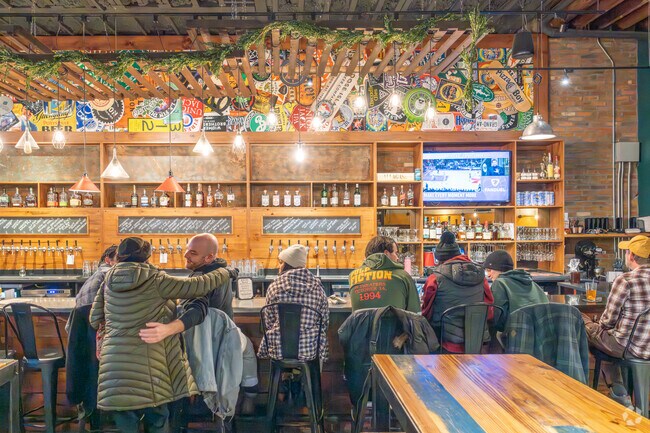 Phoenixville locals meet for a beer at Bistro on Bridge.