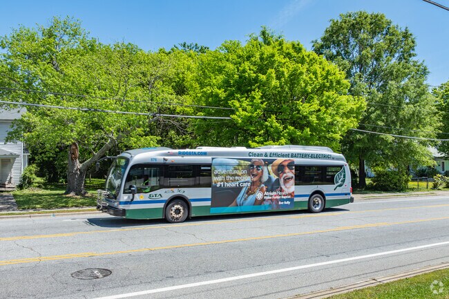 Benbow Park is serviced by GTA busses, offering routes to shopping and downtown.