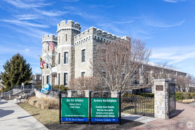 The Bel Air Armory is a historic National Guard armory built in 1915.