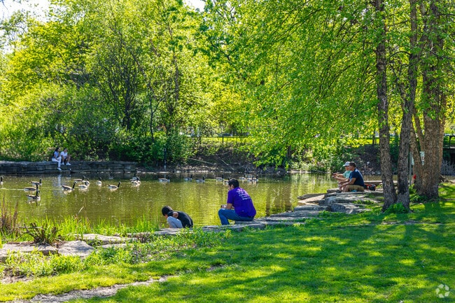 Montclare locals take in the scenic views at Riis Park.