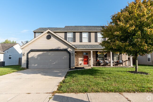 Two-story homes line the peaceful streets of Valley Mills.