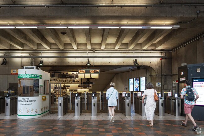 Porter Square is just a short ride away from downtown Boston on the T.