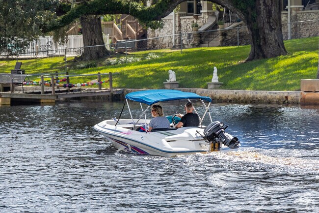 Life in New Port Richey East is relaxing and casual on the Cotee River.