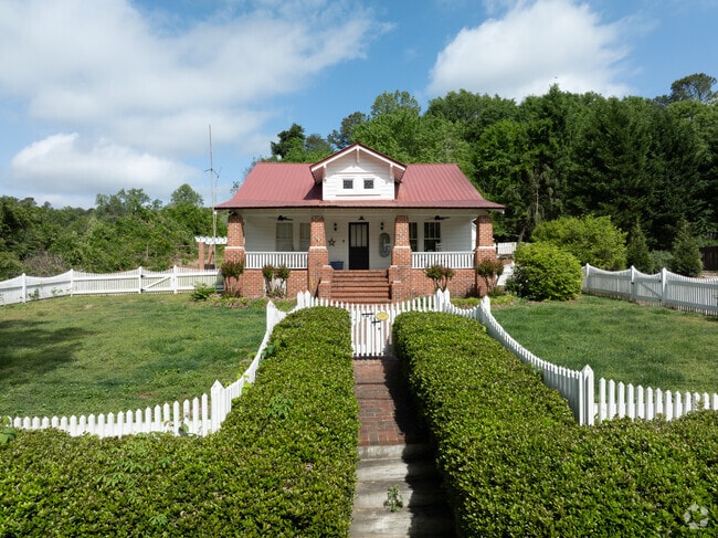 One of many vintage homes that line the streets of Ball Ground GA.