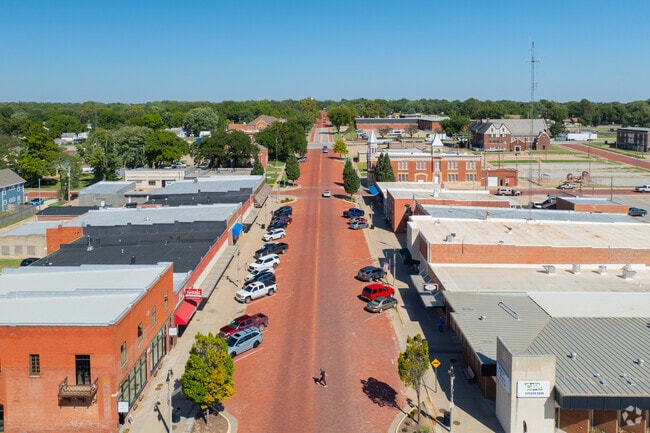 Red-brick streets define the character of downtown Kingman.