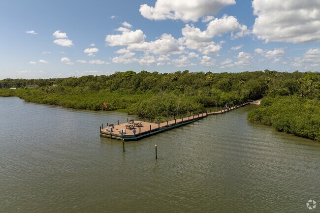 One of two docks in Edgewater Landing for residents' enjoyment.