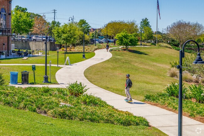 Cascades Park offers smooth sidewalks, perfect for skating in downtown Tallahassee.