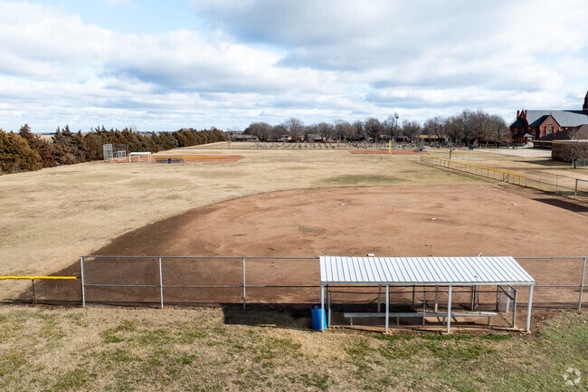 There are a few baseball fields at Andale Elementary/Middle School.