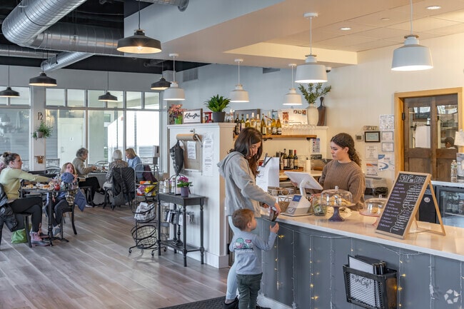 The Cafe is a lovely dining spot in Brookfield's Four Corners complex.