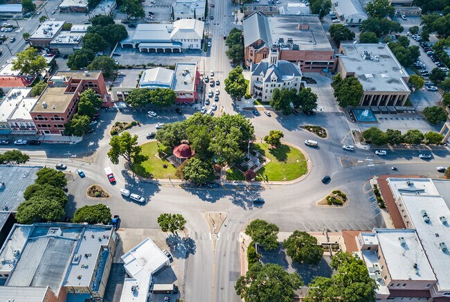 New Braunfels Downtown Aerial