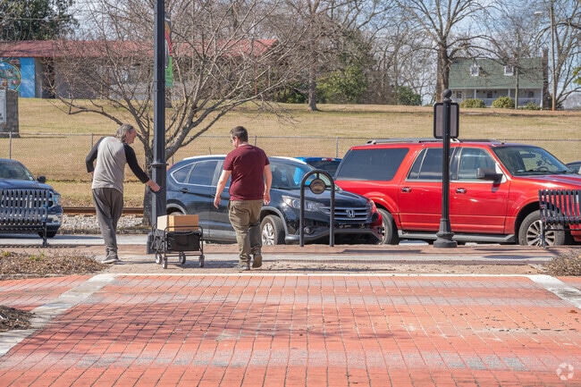 Locals enjoy shopping locally in downtown Stone Mountain.