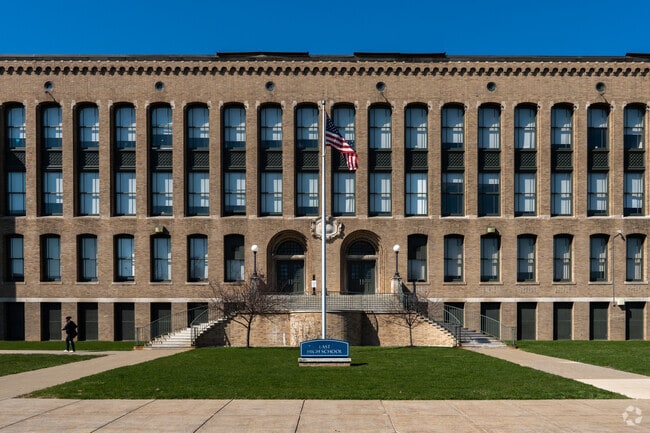 East High School near Broadway-Fillmore has 200 students in grade 9 to 12th.