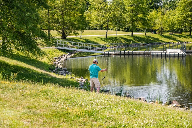 Catch a winner at the fishing pond in Westlake Park.