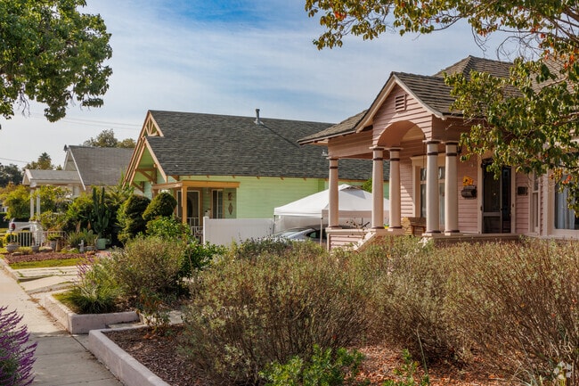 Craftsman-style homes are common along tree-lined streets in The Colony.