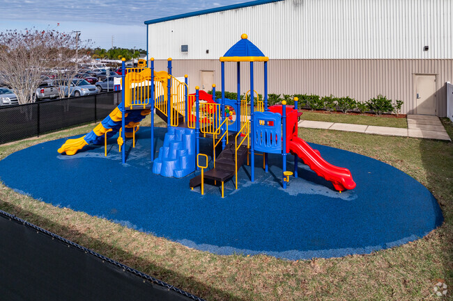 Kids love to play the playgrouns at Hope Preparatory School in Groveland.