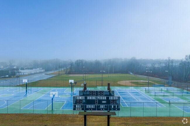 Wind Gap Park has sports courts and play fields for your enjoyment.