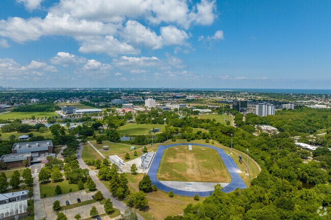 Joe Brown Memorial Park has multiple sporting fields and an outdoor track in New Orleans.