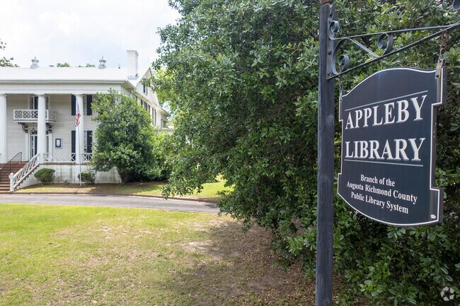 The Appleby Public Library is housed in a beautiful historic building on Walton Way.