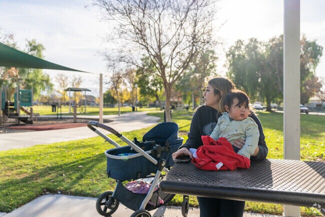 Parents can relax while kids run and play at Delores Day Park in Fillmore.