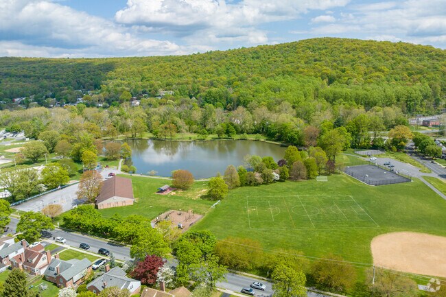 Crystal Lake located at Carsonia Park, is a green space for Pennside residents to explore.