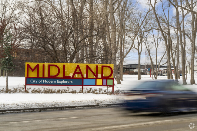 Midland traffic flows directly into the West Main Street Historic District downtown.