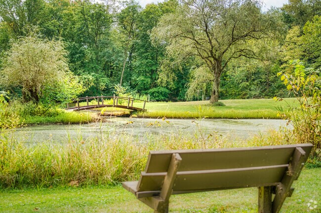 Sit and relax and enjoy the view at Brush Creek Park in Marion Township.