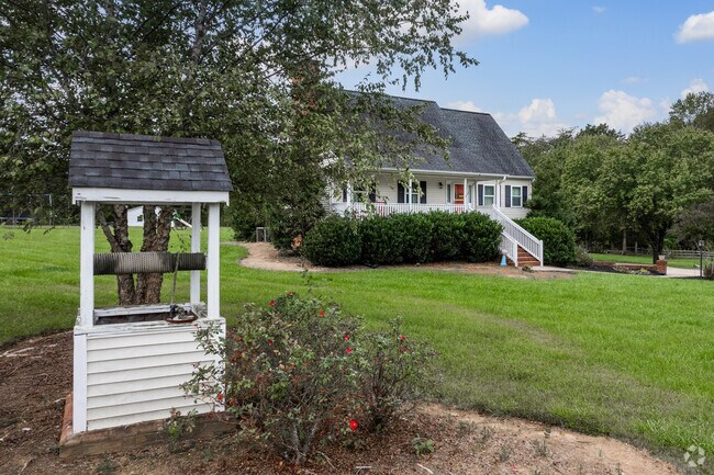 Rural properties feature quaint touches like this well.