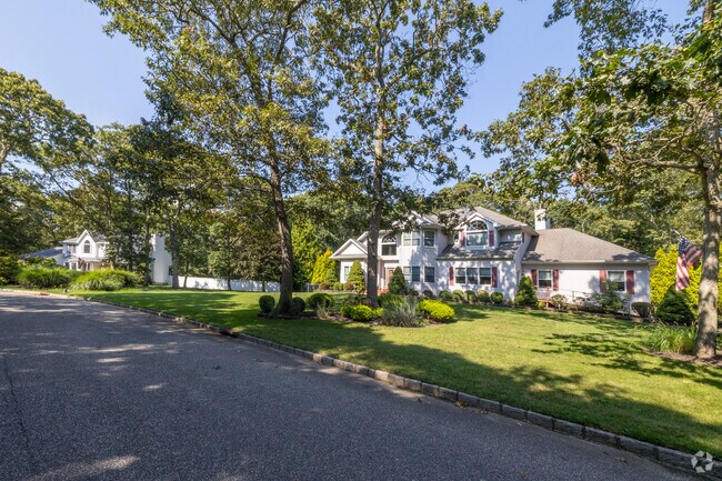 New traditional style homes are mixed in with the old in Center Moriches.